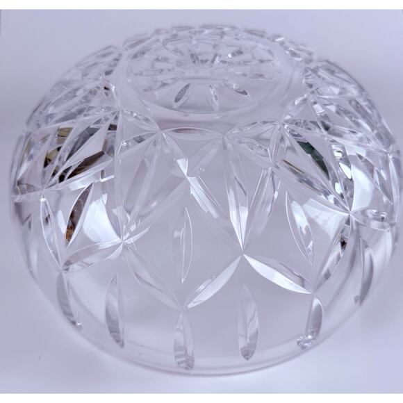 Block Crystal Olympic Bowl 10” 24% Lead Cut Crystal 1990 Centerpiece Fruit VTG - Picture 7 of 11